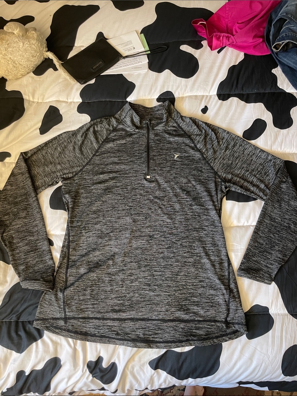 Old Navy Active Black Heathered Pullover